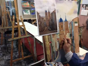 Ejemplo obra realizada por un alumno en academia de arte davinci 10