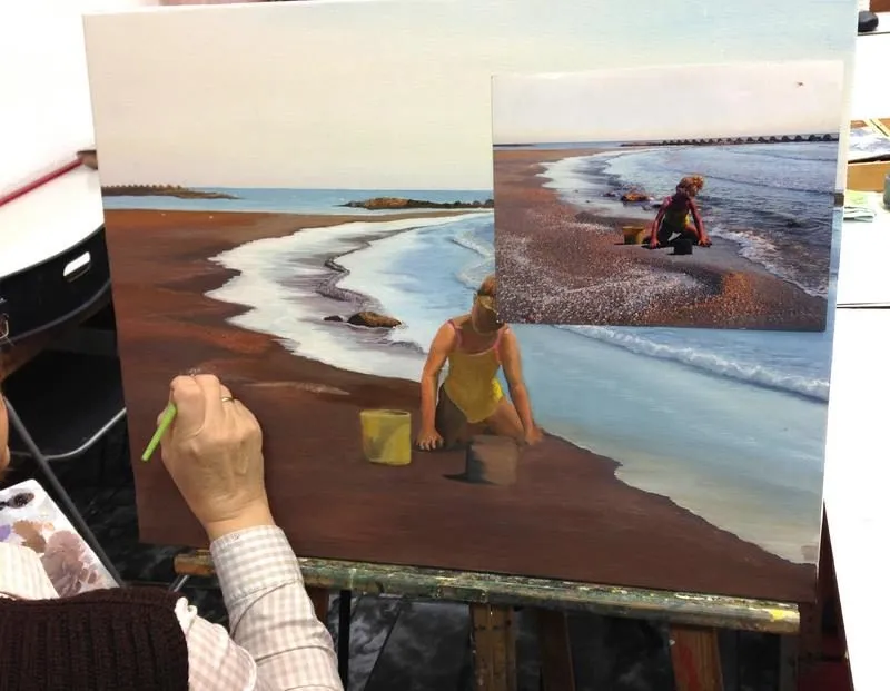 Ejemplo obra realizada por un alumno en academia de arte davinci 12