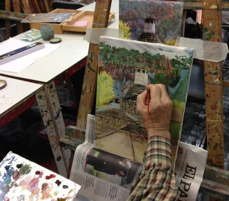 Ejemplo obra realizada por un alumno en academia de arte davinci 16