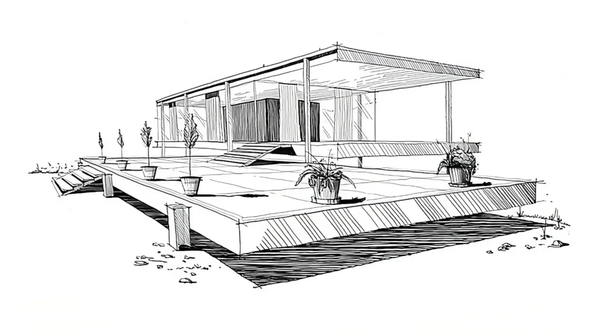 Formación en perspectiva y sombreado para arquitectura